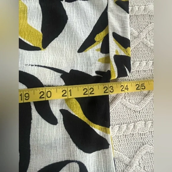 Fred David Stylish Black and Lime Short Sleeve Women's Blouse Size XL - Picture 14 of 16